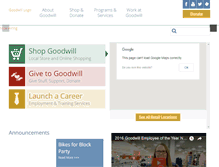 Tablet Screenshot of goodwillomaha.org